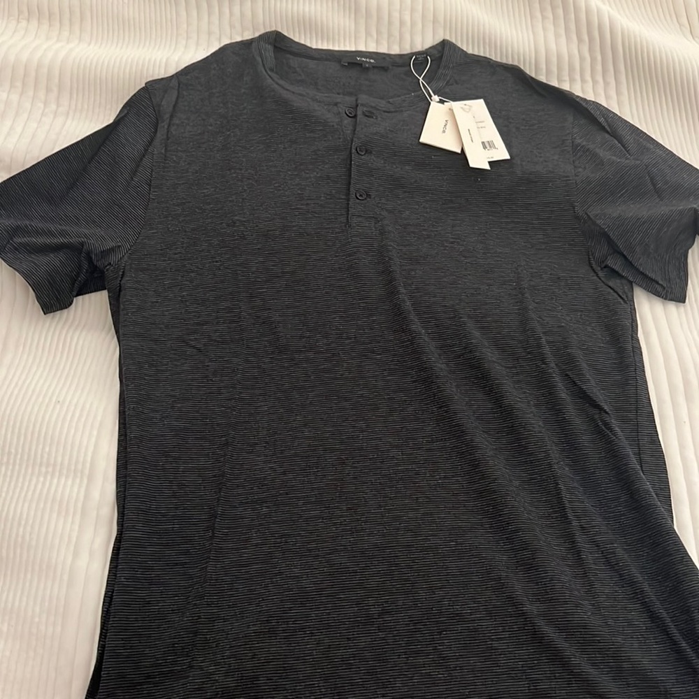 NWT Vince Short Sleeve Henley